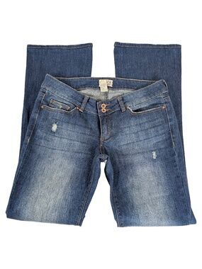 Free With Purchase GRG Denim Slim Flare Dark Wash Low Rise Size 11